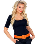 Neon Orange Vinyl Belt