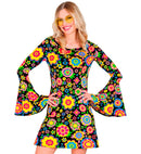 The 60S Fashion - Colorful Flowers  Dress 