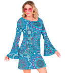 The 60S Fashion - Blue Mandala  Dress 