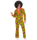 The 70S Groovy Style - Yellow Circles  Jacket, Pants 