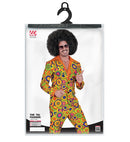 The 70S Groovy Style - Yellow Circles  Jacket, Pants 