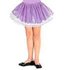 Lilac/White Satin & Tulle Tutu -4 Layer