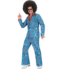 The 60S Fashion - Blue Mandala  Jacket, Pants 