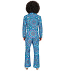 The 60S Fashion - Blue Mandala  Jacket, Pants 