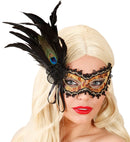 Turtoise Eyemasks With Decorations & Feathers