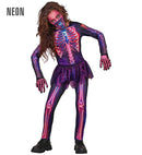 Neon Skeleton  Jumpsuit, Tutu, Face Mask 