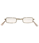 Gold Glasses With Lenses Rectangular Shape