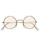 Gold Glasses With Lenses Round Shape