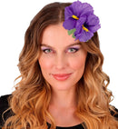 2 Hibiscus Flowers Hair Clip 6 Colors Ass.