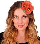 2 Red Hibiscus Flowers Hair Clip
