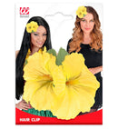 2 Yellow Hibiscus Flowers Hair Clip