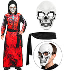 Burning Grim Reaper  Hooded Robe, Mask, Belt 