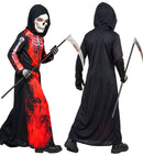Burning Grim Reaper  Hooded Robe, Mask, Belt 