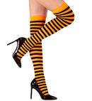 Neon Striped Thigh Highs 3 Colors Ass. - 70 Den