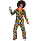 The 60S Fashion - Colorful Flowers  Jacket, Pants 
