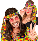 The 70S Groovy Style - Yellow Circles  Headband 