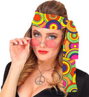 The 70S Groovy Style - Yellow Circles  Headband 