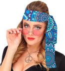 The 60S Fashion - Blue Mandala  Headband 