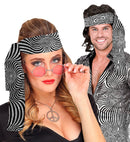 The 70S Disco Style - Silver Waves  Headband 
