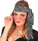 The 70S Disco Style - Silver Waves  Headband 