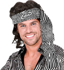 The 70S Disco Style - Silver Waves  Headband 