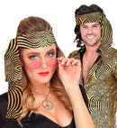 The 70S Disco Style - Golden Waves  Headband 