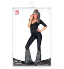 The 70S Disco Style - Silver Waves  Headband & Leg Warmers 