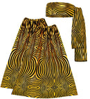 The 70S Disco Style - Golden Waves  Headband & Leg Warmers 