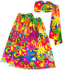 The 60S Fashion - Peace & Love  Headband & Leg Warmers 