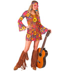 Hippie  Dress, Headband, Boot Covers 