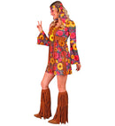 Hippie  Dress, Headband, Boot Covers 