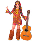 Hippie  Dress, Headband, Boot Covers 
