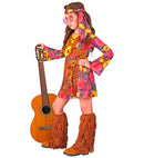 Hippie  Dress, Headband, Boot Covers 