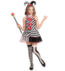 Harlequin  Dress, Mini Hat 
