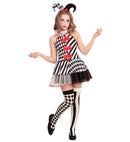 Harlequin  Dress, Mini Hat 