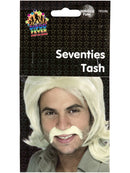 Seventies Tash Blonde Self Adhesive Adult Disco Costume Accessory 2