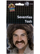 Seventies Tash Brown Self Adhesive Adult Costume Accessory 2