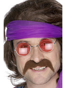 Seventies Tash Brown Self Adhesive Adult Costume Accessory 1