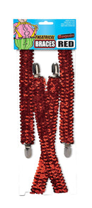 1920s Red Sequin Braces Costume Accessory BA1026 1