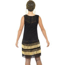 1920s Fringed Flapper Costume Adult Black_2 sm-33676L