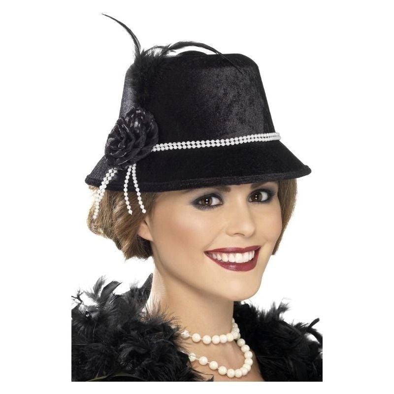 1920s Hat Adult Black_2 