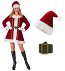 Mrs. Claus  Dress, Belt, Hat 