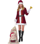 Mrs. Claus  Dress, Belt, Hat 