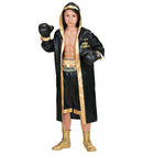 World Boxing Champion  Hooded Robe, Shorts, Belt, Boxing Gloves 