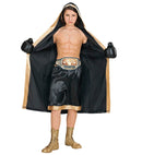 World Boxing Champion  Hooded Robe, Shorts, Belt, Boxing Gloves 