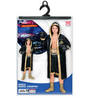 World Boxing Champion  Hooded Robe, Shorts, Belt, Boxing Gloves 
