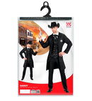 Sheriff  Long Coat, Vest, Fake Shirt, String Tie 