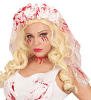 Bloody Bridal Veil With Roses