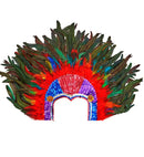 Tropicana Sequin Headdress With Multicolor Feathers