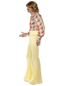 1960s Groovy Guy Costume Adult Tan Red Shirt High Waisted Trousers 2